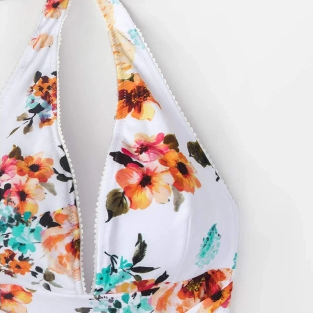 CUPSHE Women's Tie Waist Floral Print One Piece size XXL NWT